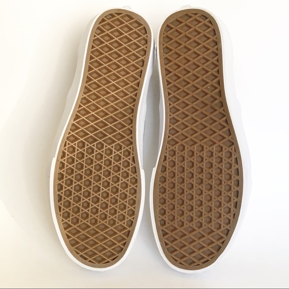 Vans Classic Silver Metallic Slip-On Shoes - Picture 7 of 8